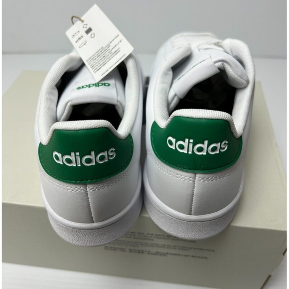 Adidas Advantage White Green Mens Size 10 Athletic Low Top Shoes GZ5300 main image 5